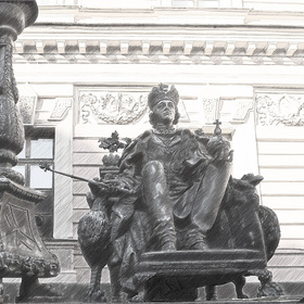 Памятник Павлу I в Инженерном (Михайловском) замке СПб